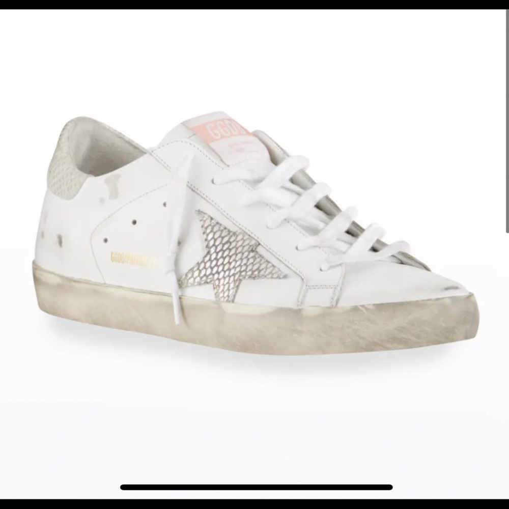 ISO GOLDEN GOOSE Superstar Python-Print Leather Sneakers